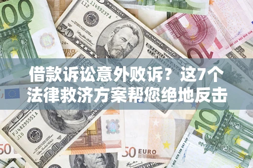 北京借款诉讼意外败诉？这7个法律救济方案帮您绝地反击！