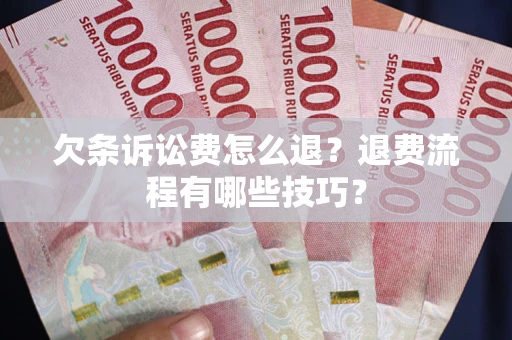 北京欠条诉讼费怎么退？退费流程有哪些技巧？