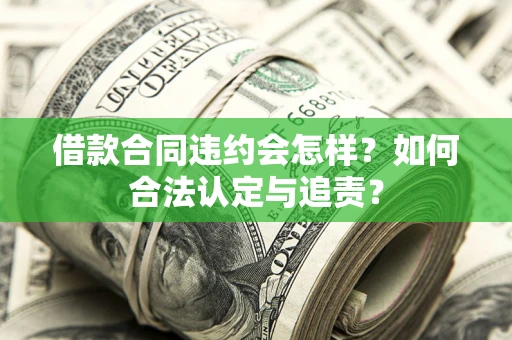北京借款合同违约会怎样？如何合法认定与追责？