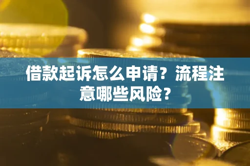 北京借款起诉怎么申请？流程注意哪些风险？
